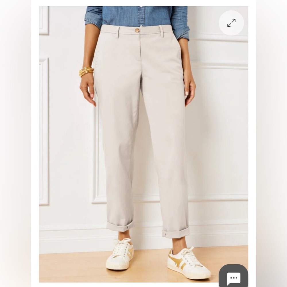 Talbots Straight-Leg Chino, 16P, Rocky Beach tan